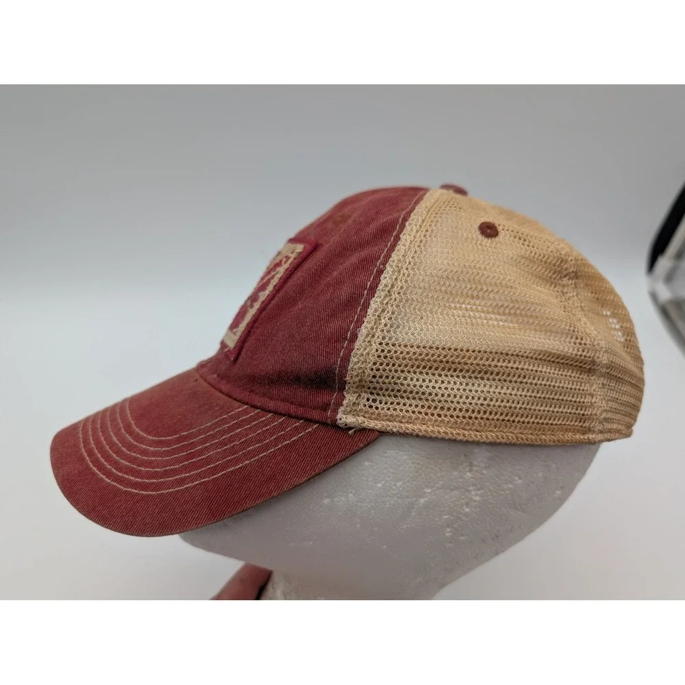 Legacy North Shore Hawaii Est 1959 Maroon Tan Trucker Hat Snapback Mesh Cap